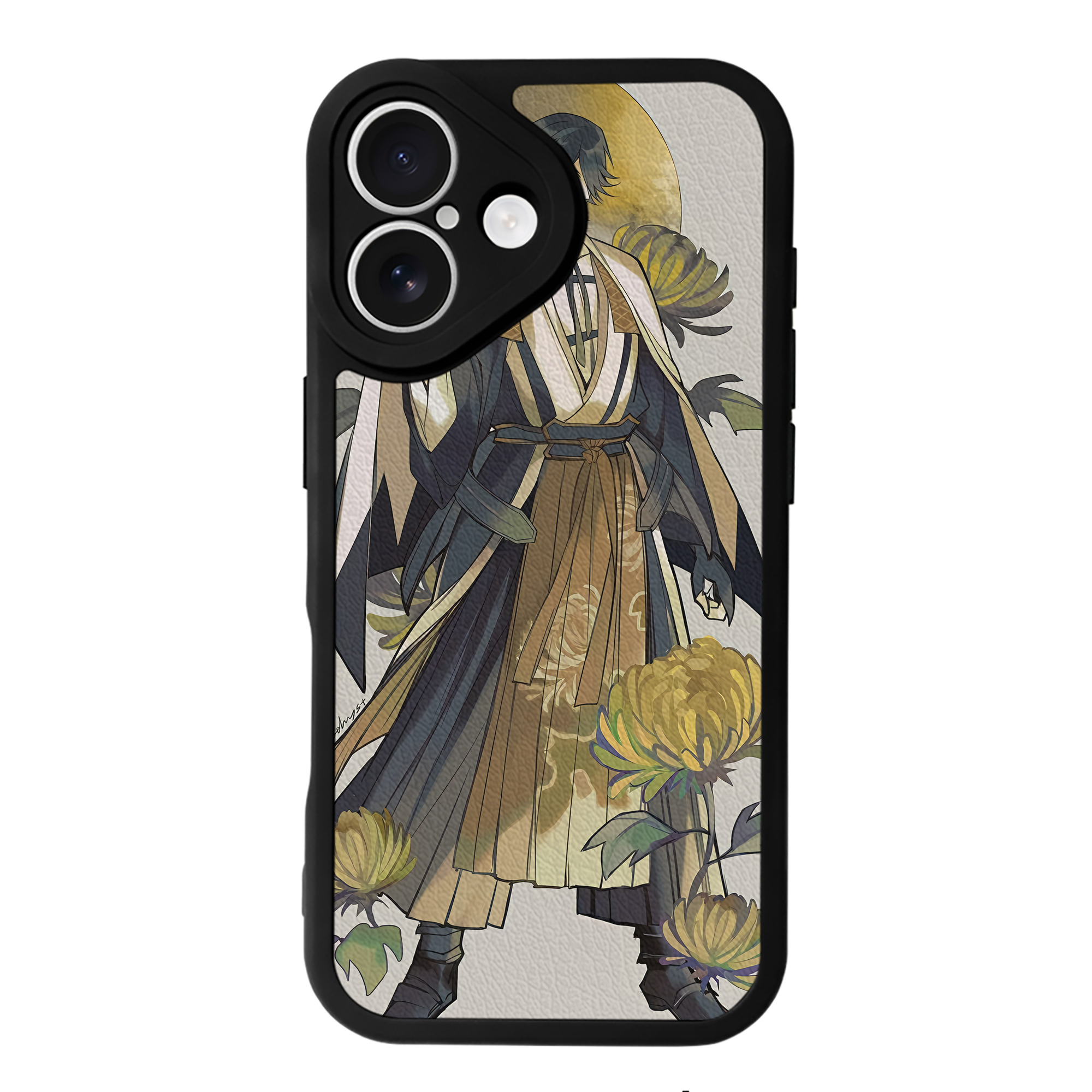 （画像用） 刀剣乱舞 Touken Ranbu 【iPhone 16シリーズ対応】シリコンスマホケース（レザー調） 材質：シリコン